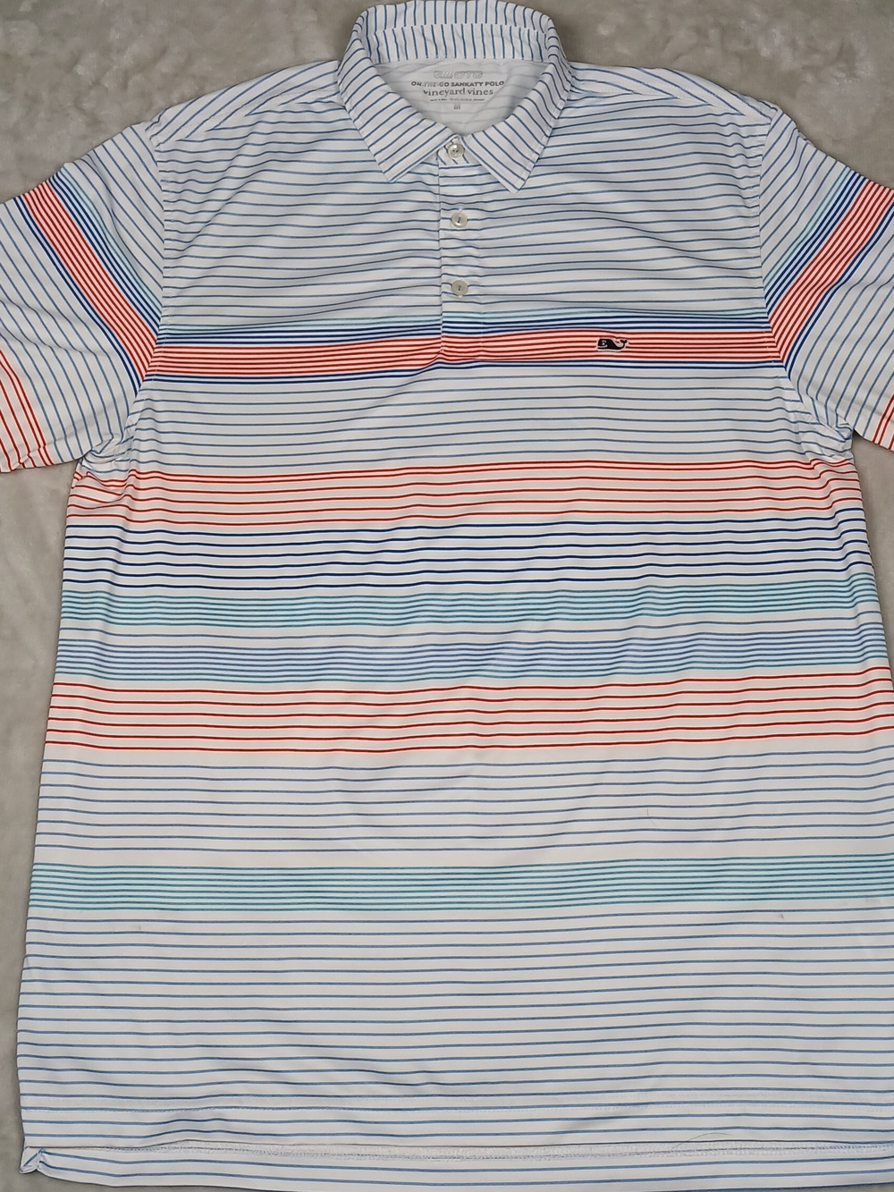 Vineyard Vines Performance Polo M Men's White Golf Shirt On The Go